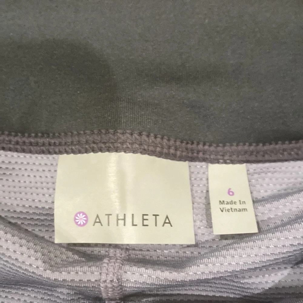 Athleta Women’s Gray Purple Takeoff Flowy Tennis Athletic Skort Skirt Shorts